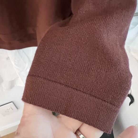 NWT REVOLVE & ANTHROPOLOGIE lovers COMMENSE collared sweater oversized XS - Picture 7 of 12